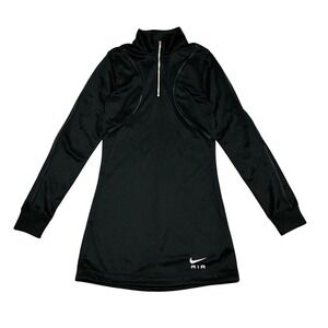 Nike Air Long Sleeve Quarter Zip Sportswear Athleisure Dress Women's XS‎ Black